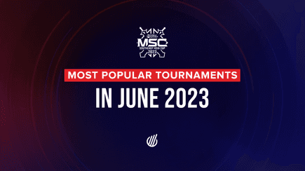 Most popular esports tournaments — June 2023